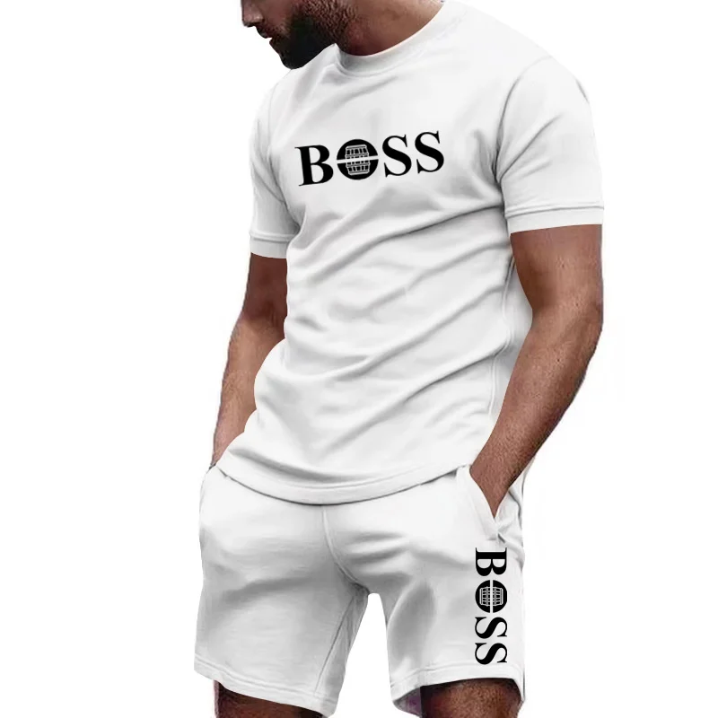 Outdoor Sport Leisure - Men's two-piece sportswear short sleeved T-shirt