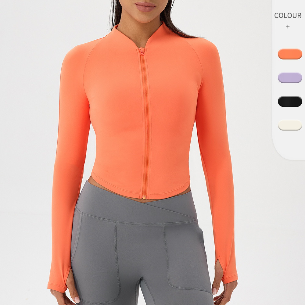 Nude yoga wear jacket stand-up - Outdoor Sport Jacket Women'S review and price