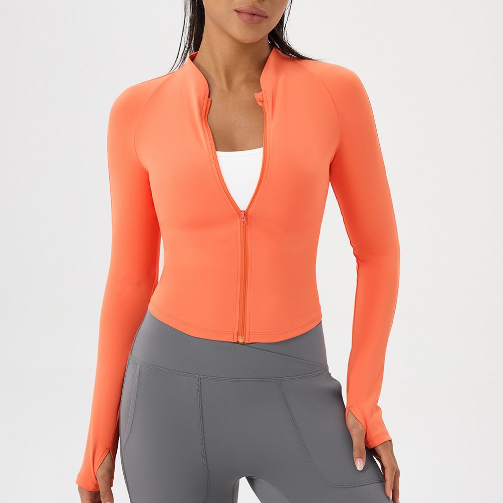 Nude yoga wear jacket stand-up - Outdoor Sport Jacket Women'S review and price