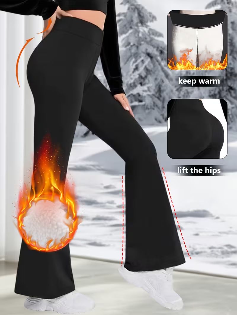 Winter Flared Pants High Waist - Outdoor Sport Outfit review and price