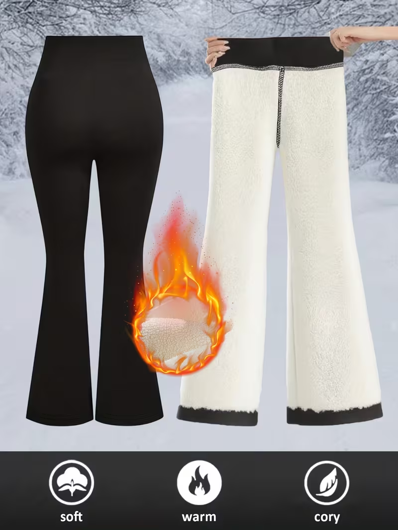 Winter Flared Pants High Waist - Outdoor Sport Outfit review and price