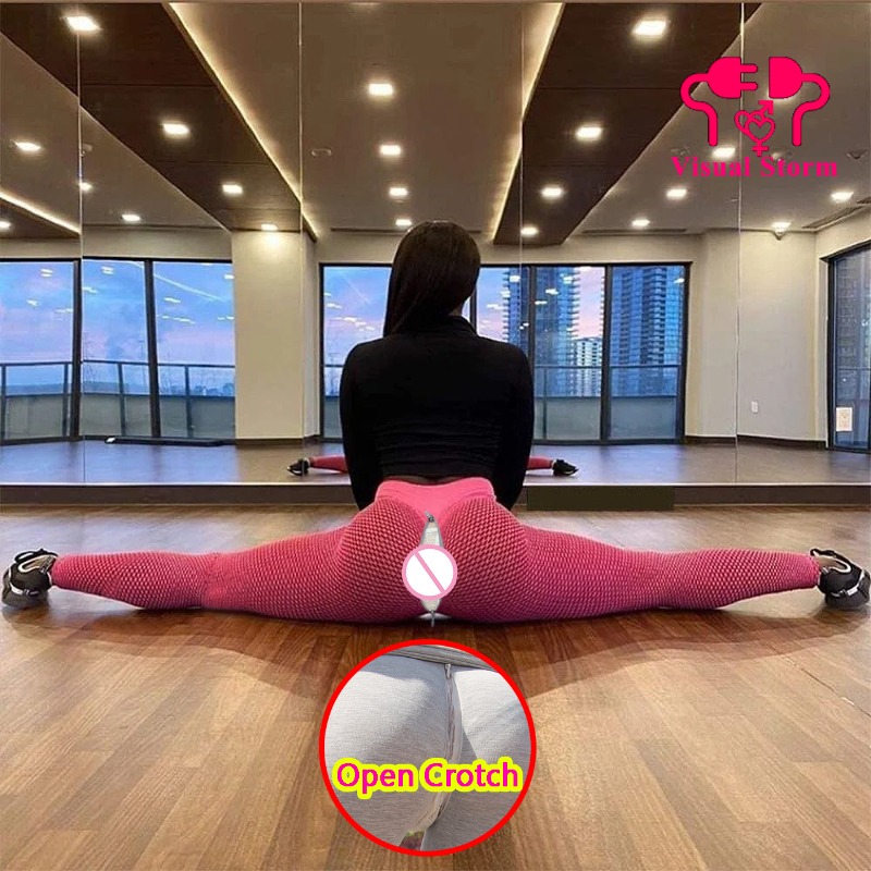 Woman Sexy Open Crotch Legging - Outdoor Sport Leggings review and price
