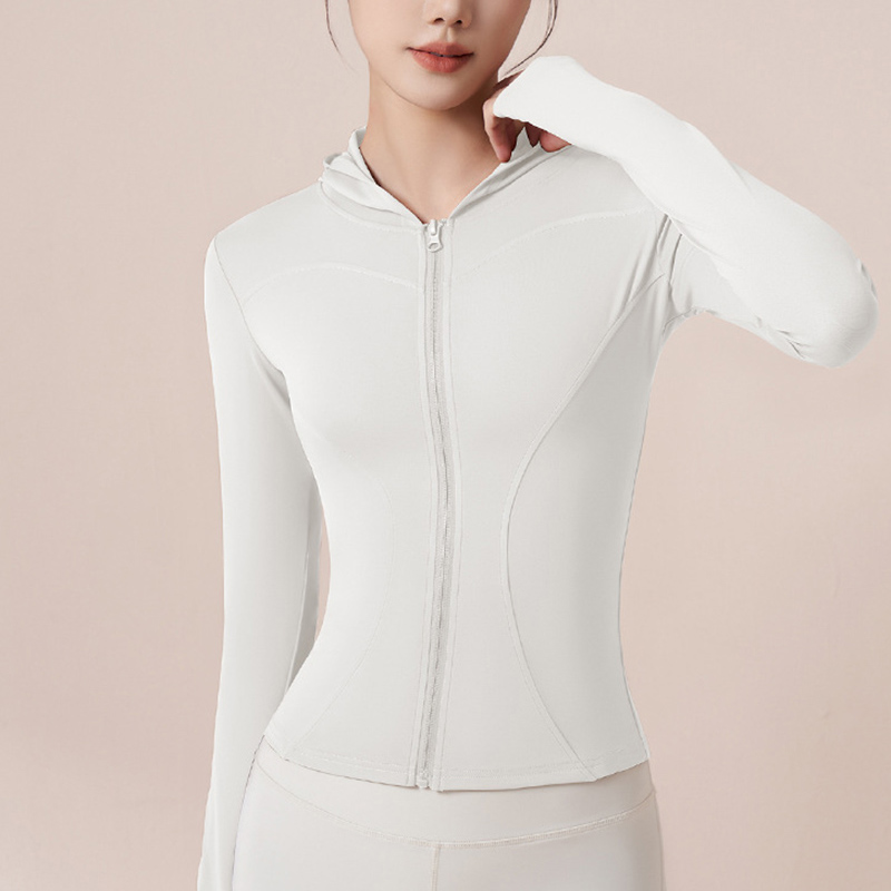High Elastic Hoodie Yoga Jacke - Outdoor Sport Jacket Women'S review and price