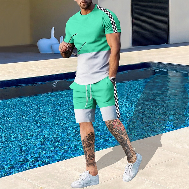 Men's Pattern Color Blocked 2- - Outdoor Sport Leisure review and price