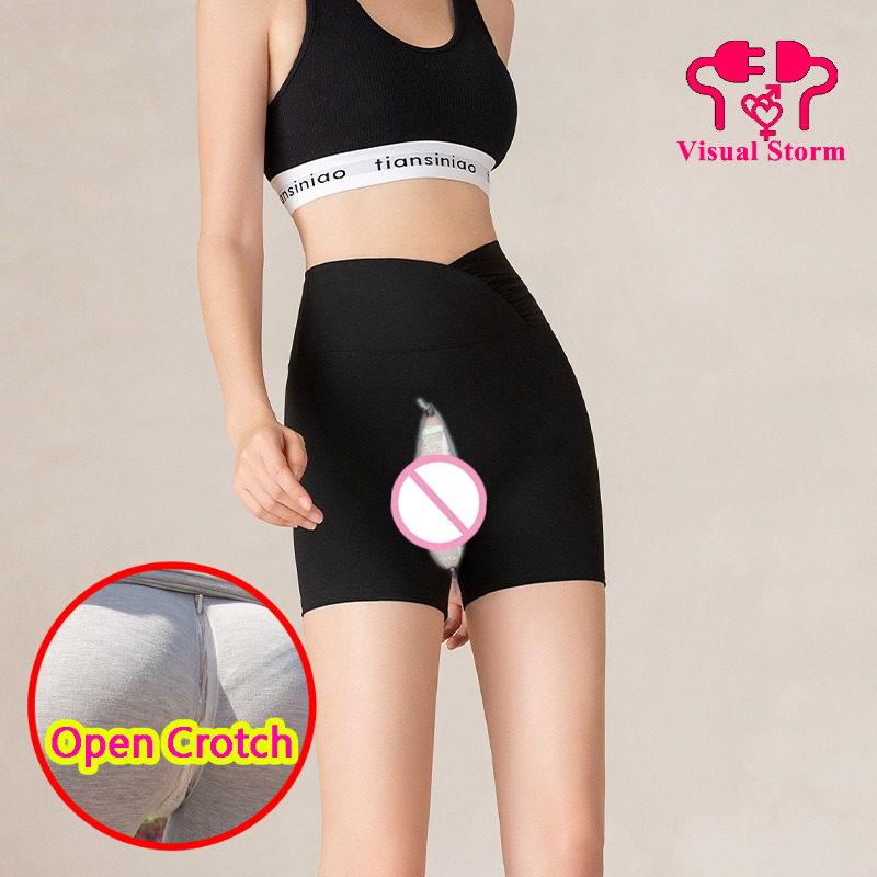 Woman Open Crotch Pants with H - Outdoor Sport Leggings review and price